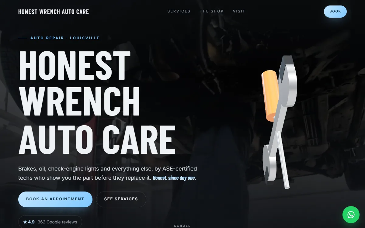 Auto Repair website design by Zetra