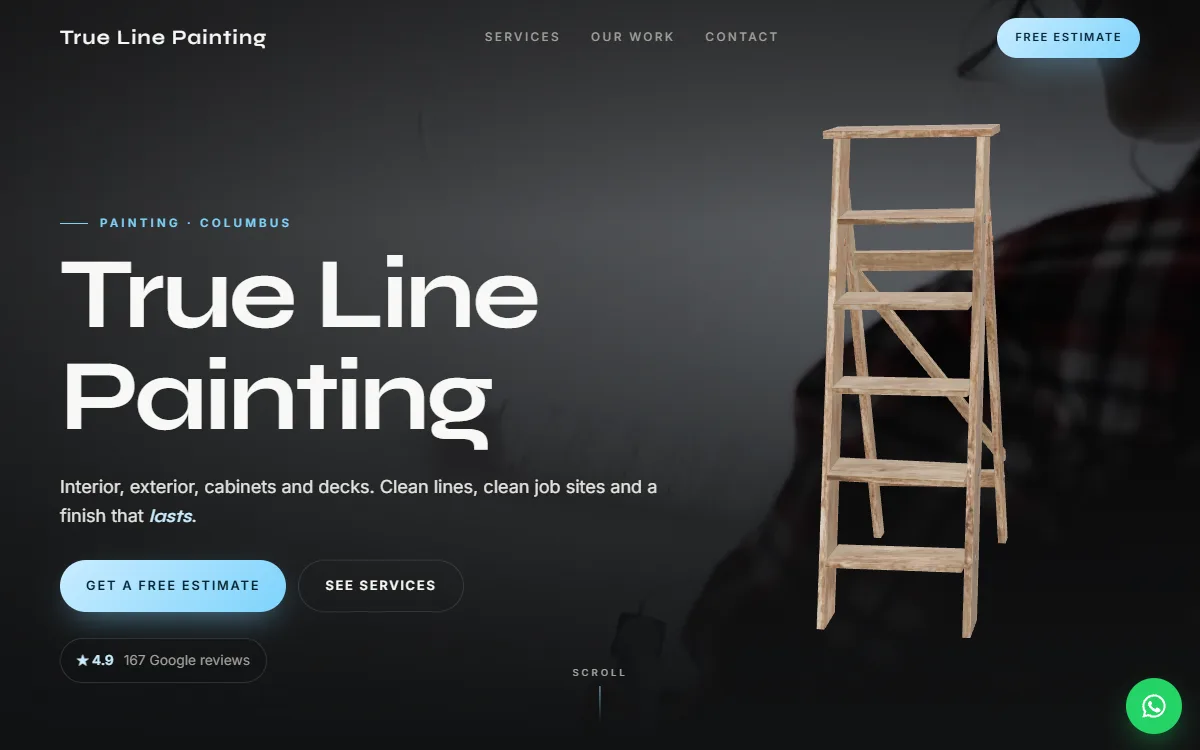 Painting website design by Zetra