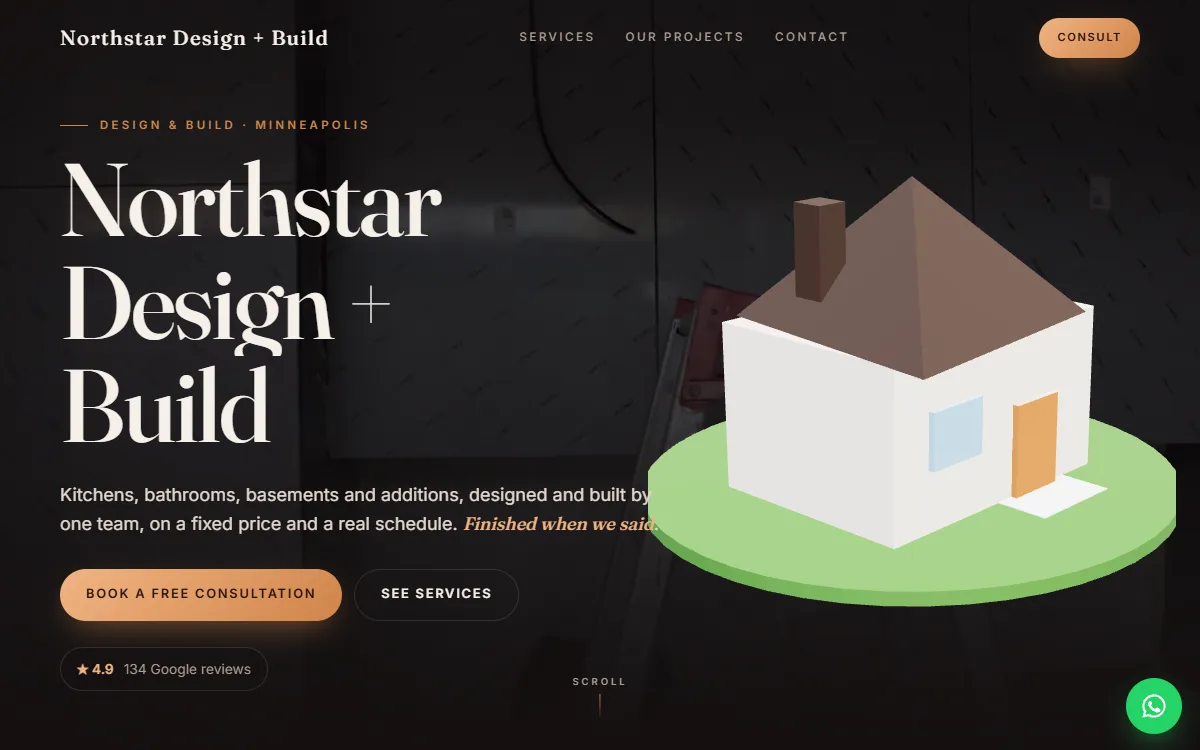 Remodeling website design by Zetra