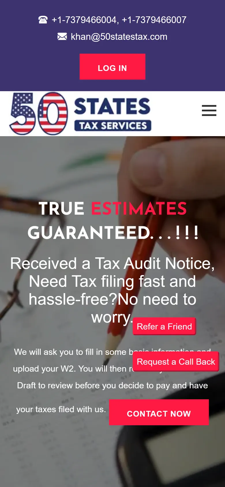 50statestax.com on mobile