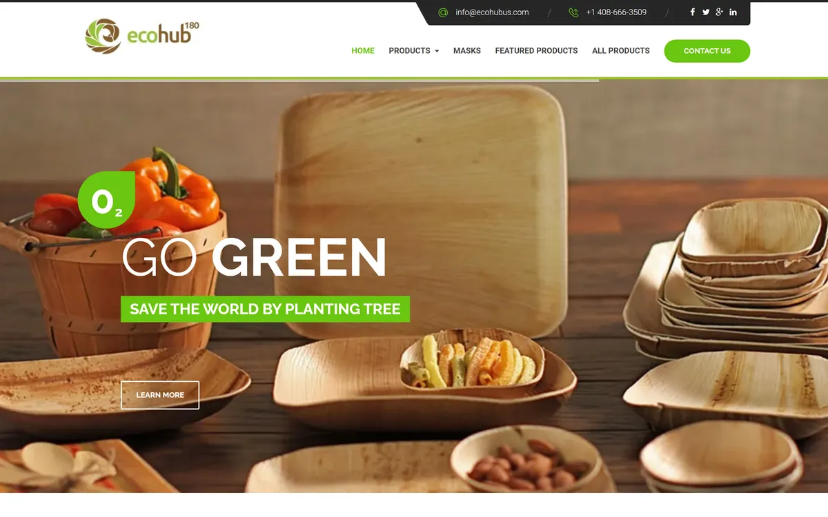 ecohubus.com homepage