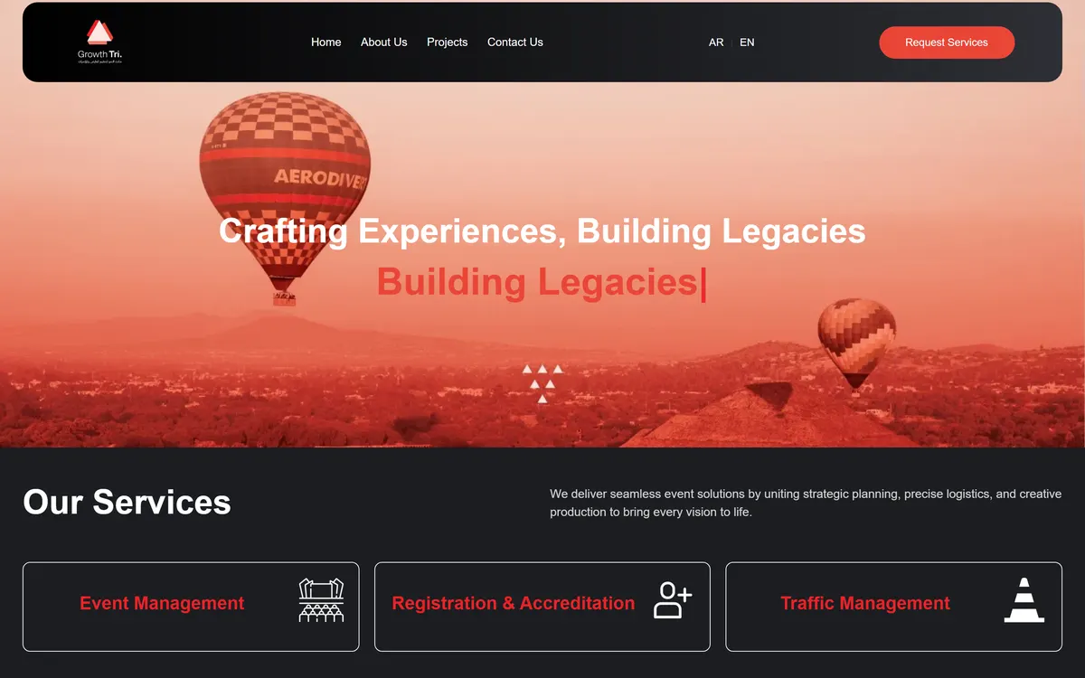 growthtri.com homepage