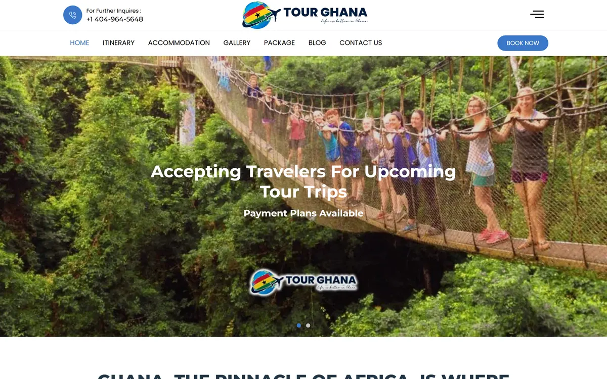 tourghana.net homepage